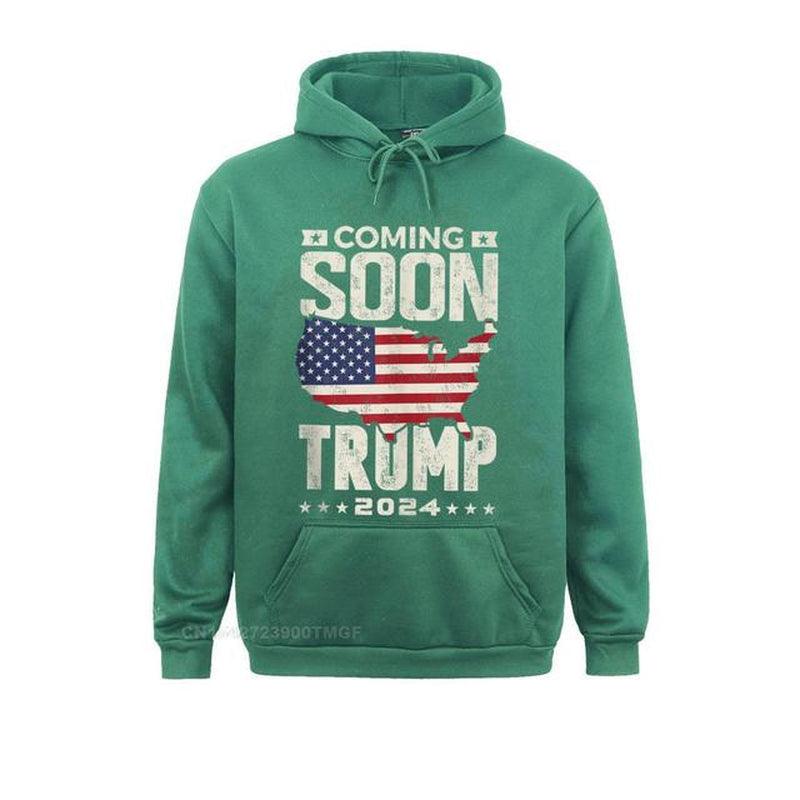Funny Coming Soon Donald Trump 2024 Political Rally Men Custom April FOOL DAY Men Hoodies Clothes Cute Long Sleeve Sweatshirts - Jazz Beauty