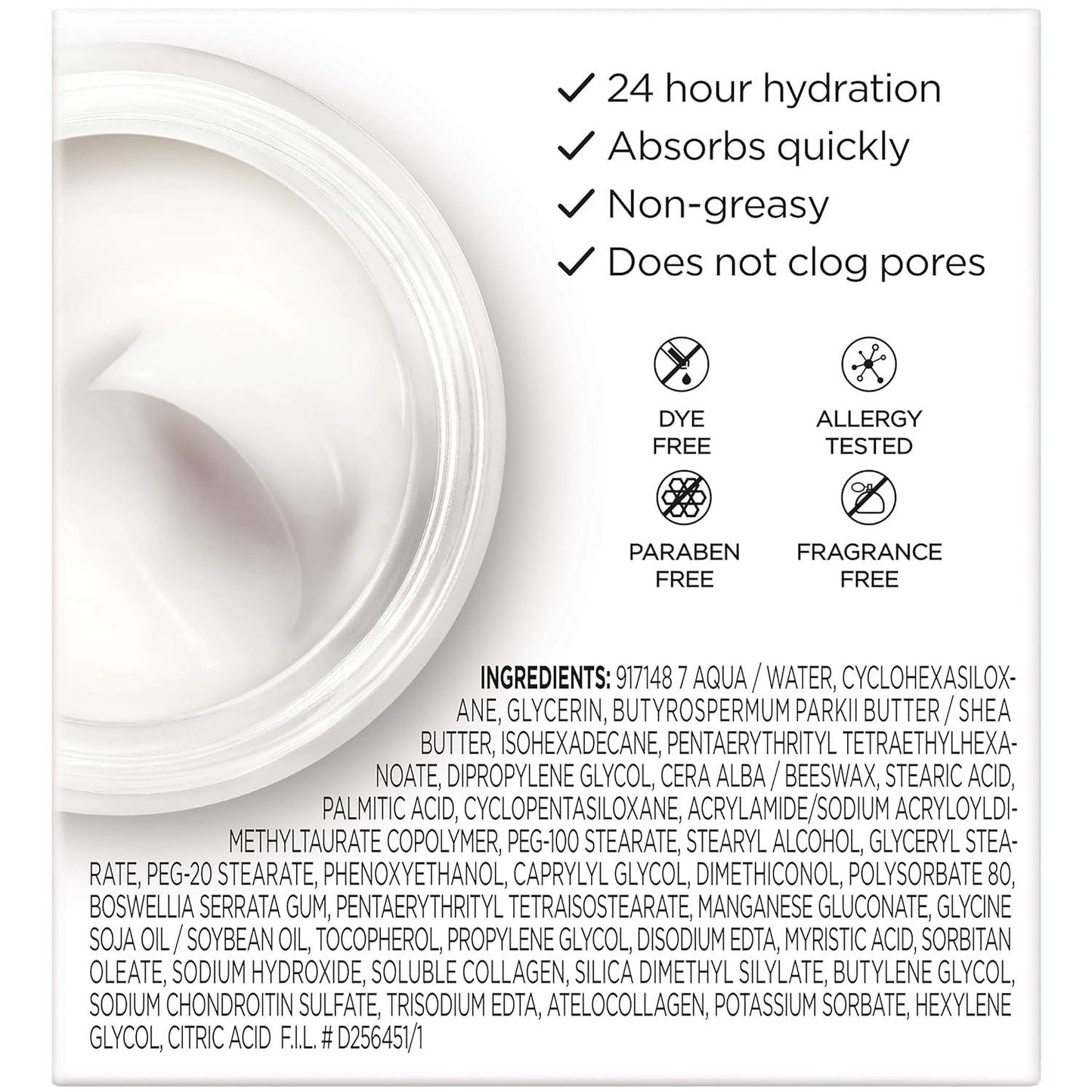 Collagen Daily Face Moisturizer, Reduce Wrinkles, Face Cream, Fragrance Free 1.7 Oz - Jazz Beauty