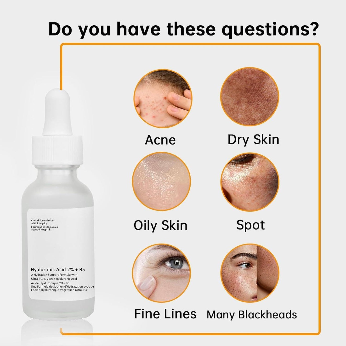 Hyaluronic Acid 2% + B5 Facial Serum, 30ML Hyaluronic Acid Serum for Face, 1 Floz Hyaluronic Acid Serum, Hyaluronic Acid and Vitamin B5, Moisturizing. - Jazz Beauty