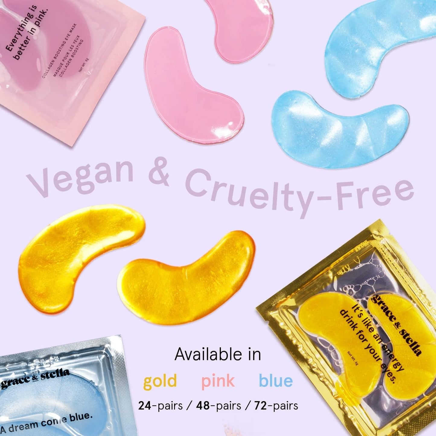 under Eye Mask (Gold, 24 Pairs) Reduce Dark Circles, Puffy Eyes, Undereye Bags, Wrinkles - Gel under Eye Patches - Gifts for Women - Birthday Gifts for Women - Vegan Cruelty Free - Jazz Beauty