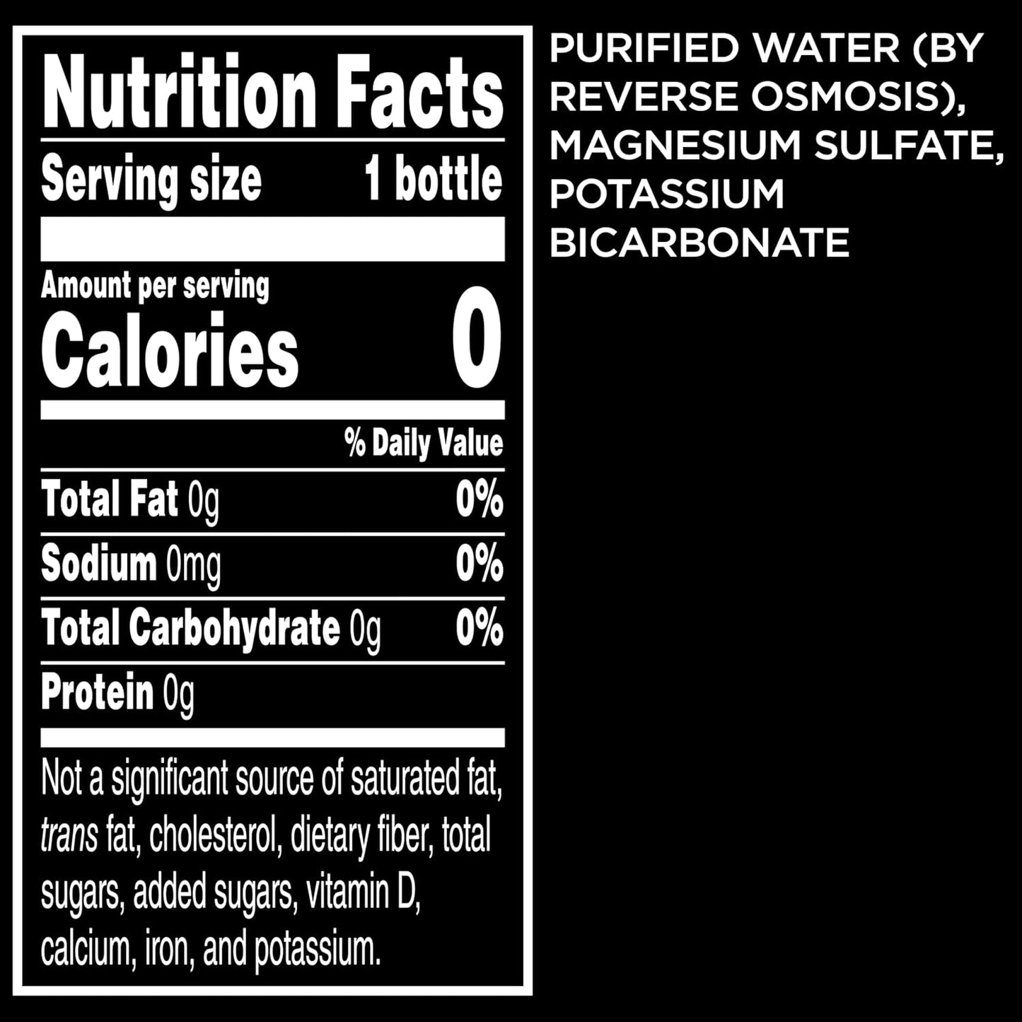 Premium Purified Water, Ph Balanced with Electrolytes, 100% Recycled Plastic Bottles, 33.8 Fl Oz, 1L (Pack of 6)