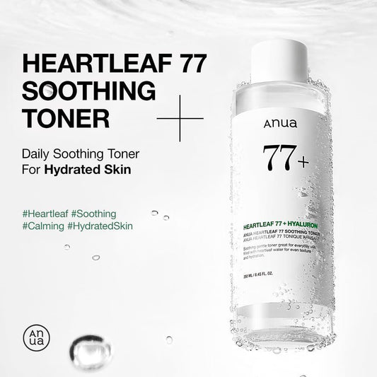 Heartleaf 77 Soothing Toner I Ph 5.5 Trouble Care, Calming Skin, Refreshing, Hydrating, Purifying, Cruelty Free, Vegan,(250Ml / 8.45 Fl.Oz.) - Jazz Beauty