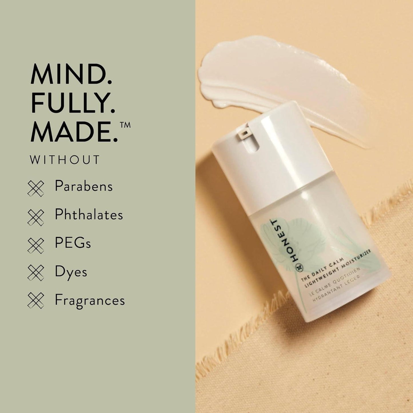 the Daily Calm Lightweight Moisturizer for Sensitive Skin | Hyaluronic Acid + Calming Phyto-Blend | EWG Verified, Vegan + Cruelty Free | 1.7 Fl Oz - Jazz Beauty