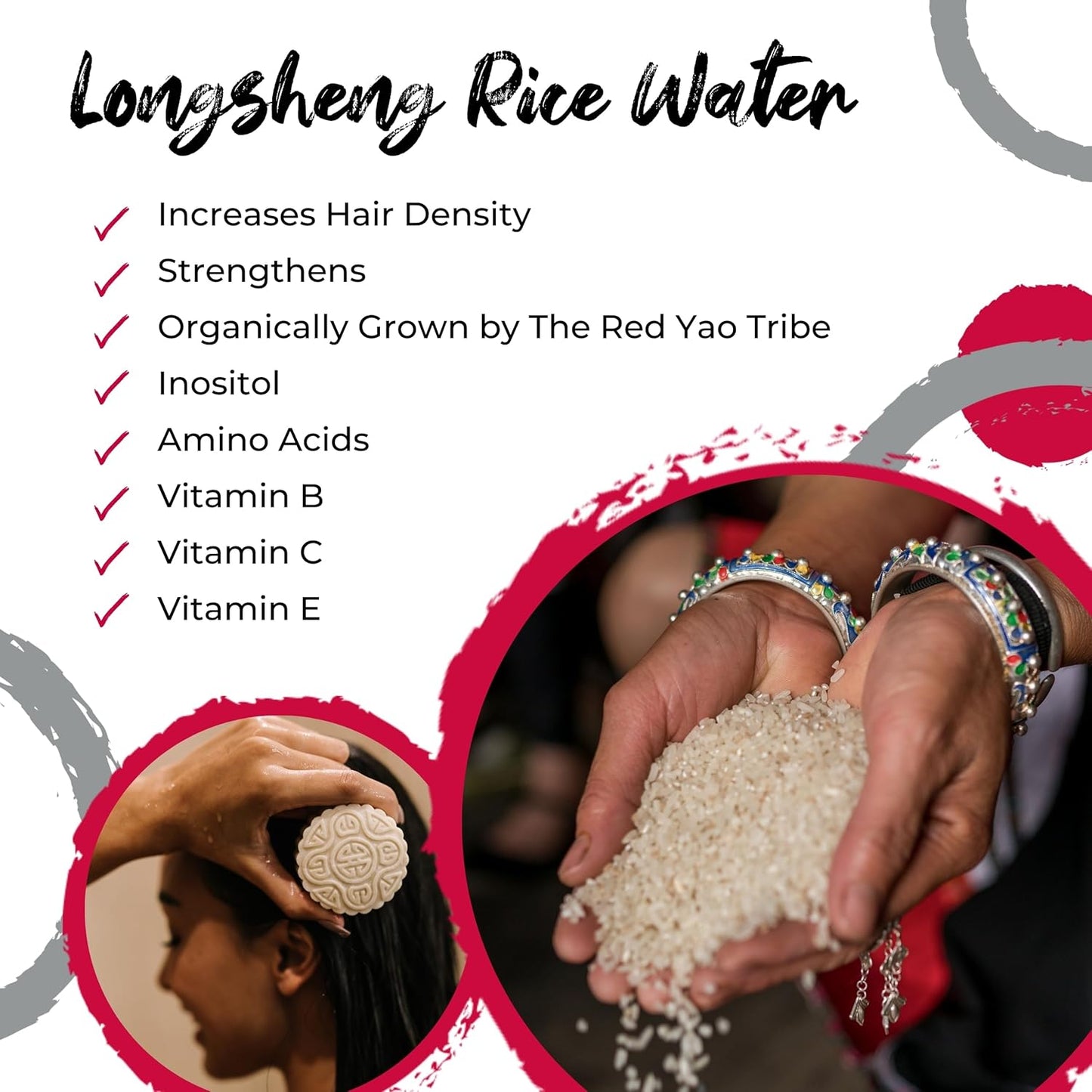 Hidden Waterfall Shampoo and Conditioner Bar Set Made with Rice Water - Handcrafted Sulfate Free Shampoo and Conditioner - Jazz Beauty