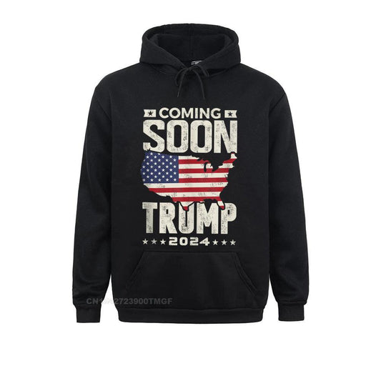 Funny Coming Soon Donald Trump 2024 Political Rally Men Custom April FOOL DAY Men Hoodies Clothes Cute Long Sleeve Sweatshirts - Jazz Beauty