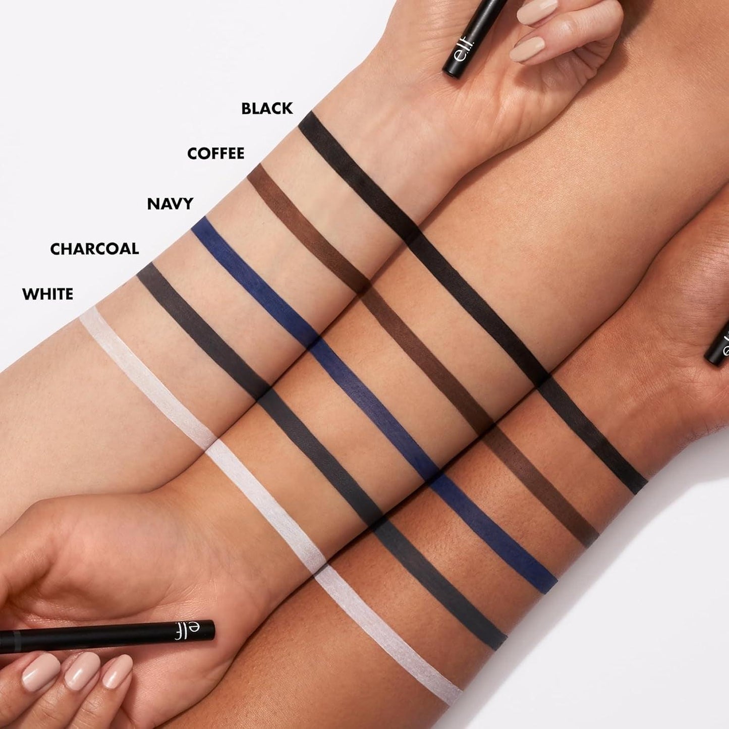 No Budge Retractable Eyeliner, Creamy, Ultra-Pigmented & Waterproof, Creates Bold & Defined Lines, Vegan & Cruelty-Free, Black 0.006 Oz - Jazz Beauty