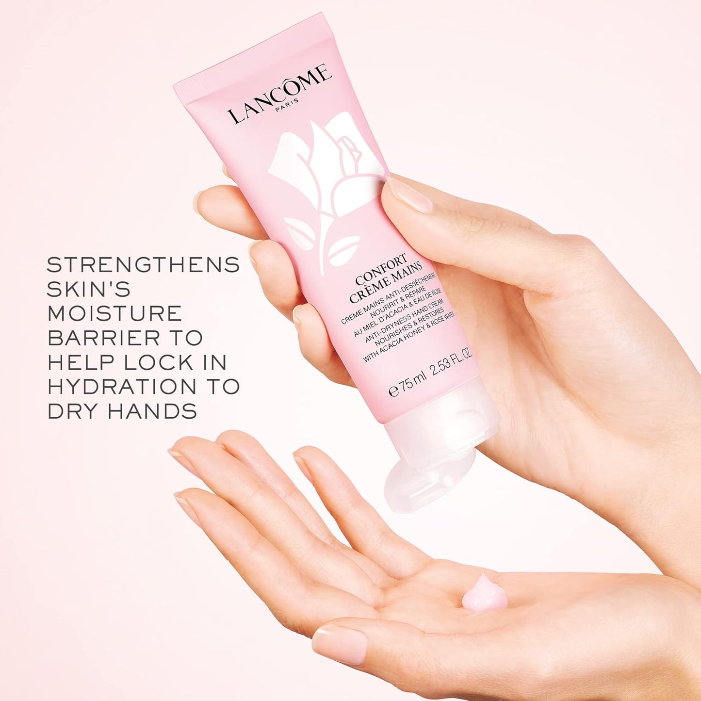 Confort Hand Cream - Moisturizes & Softens Hands - with Acacia Honey & Rose Water - 2.53 Fl Oz