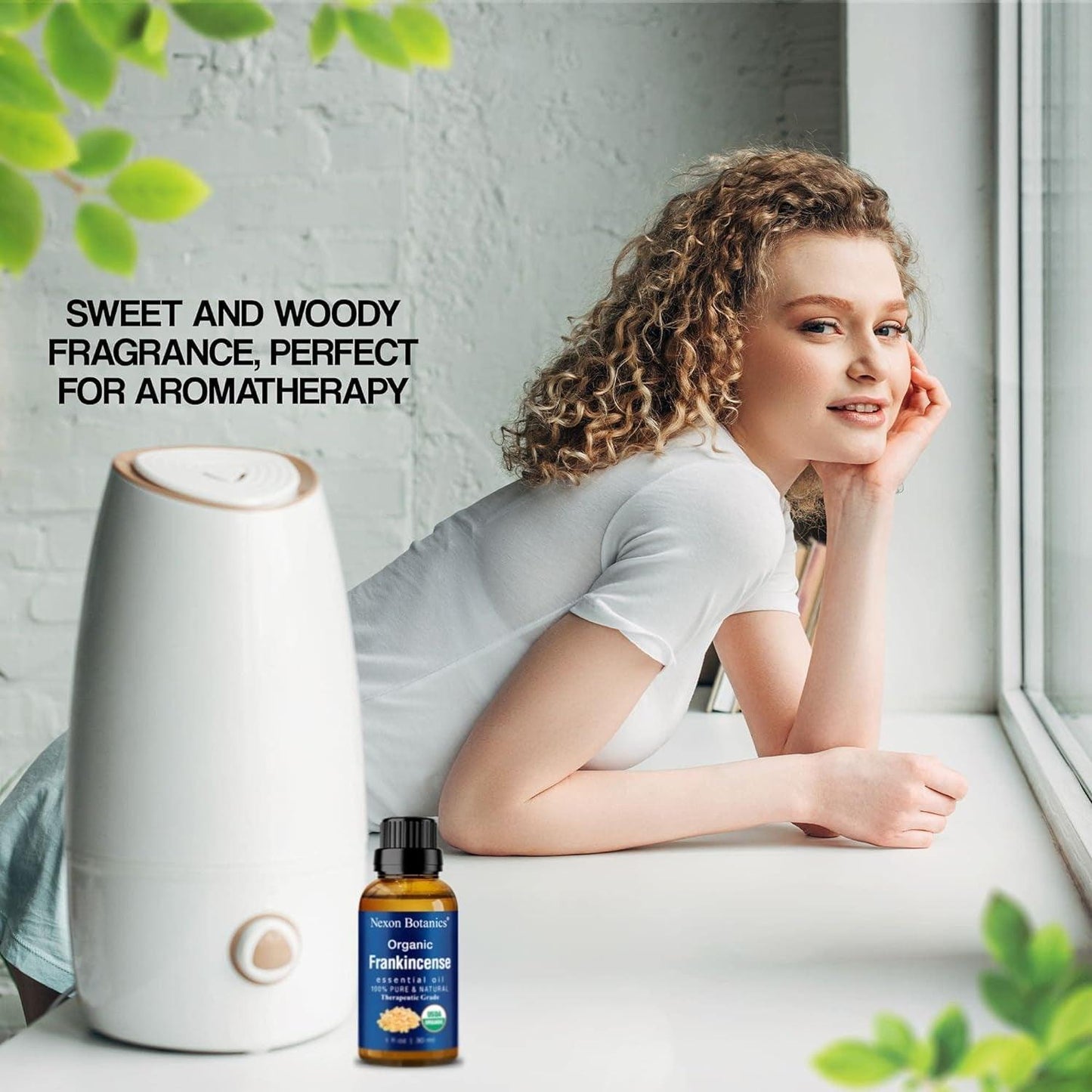 "Pure and Natural Organic Frankincense Essential Oil - Therapeutic Grade for Aromatherapy, Diffuser, and Skin & Hair Care - 30Ml" - Jazz Beauty