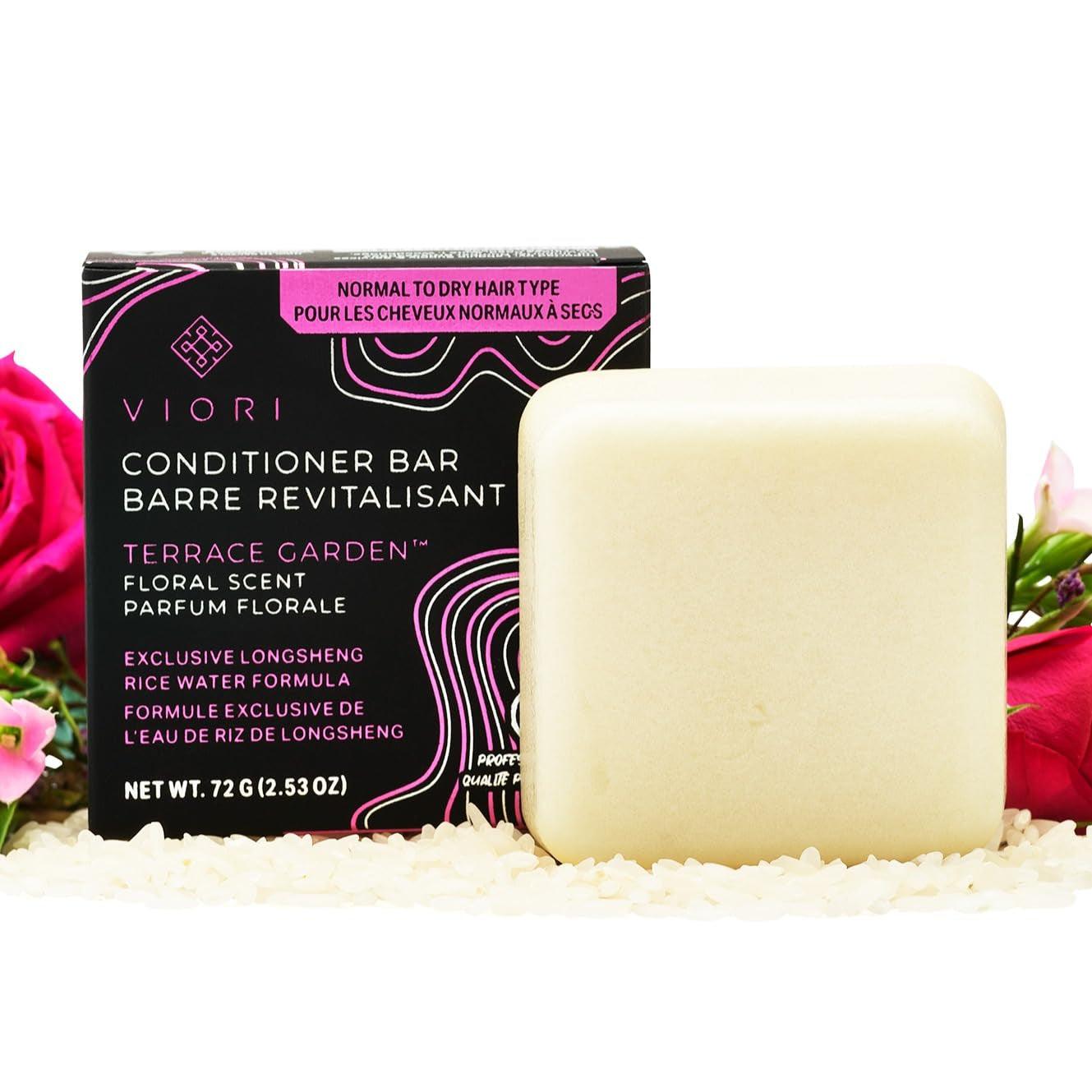 Terrace Garden Conditioner Bar Made with Rice Water - Handcrafted All Natural Organic Conditioner - Jazz Beauty
