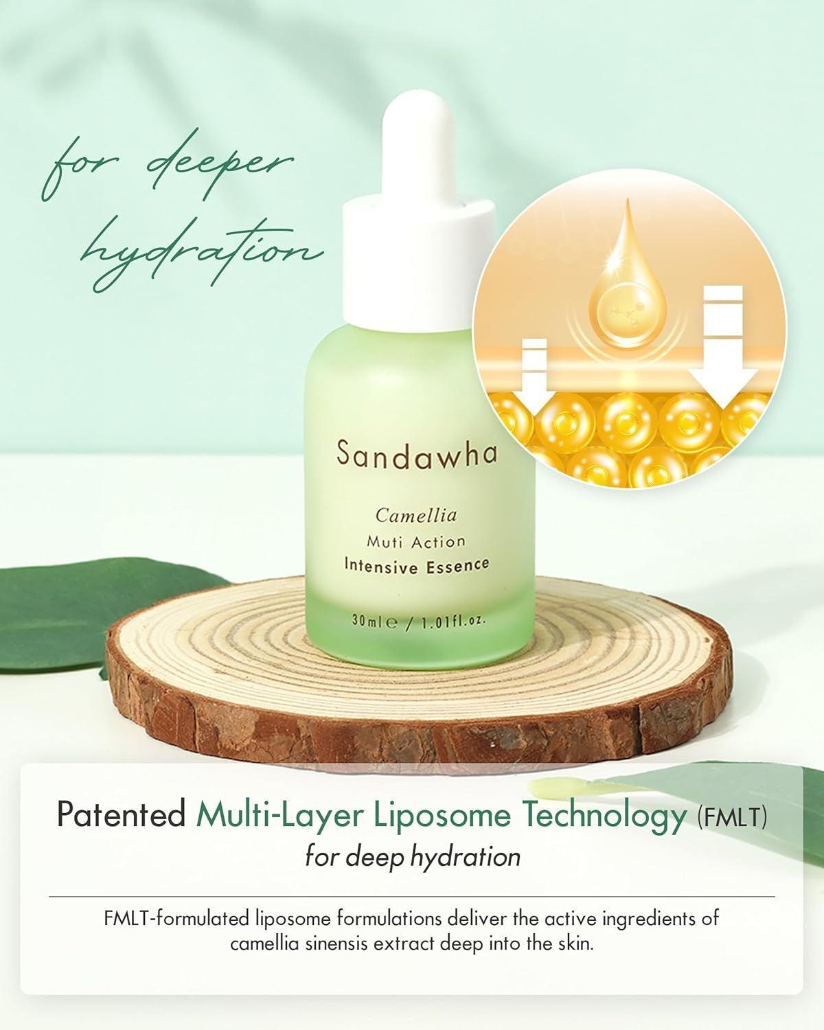 SKINCURE Multi-Action Intensive Essence - Vegan Korean Serum - Improves Wrinkles & Skin Texture with Organic Ingredients - Hydrating & Soothing Skiincare - Cruelty Free, 1.01 Fl.Oz. - Jazz Beauty