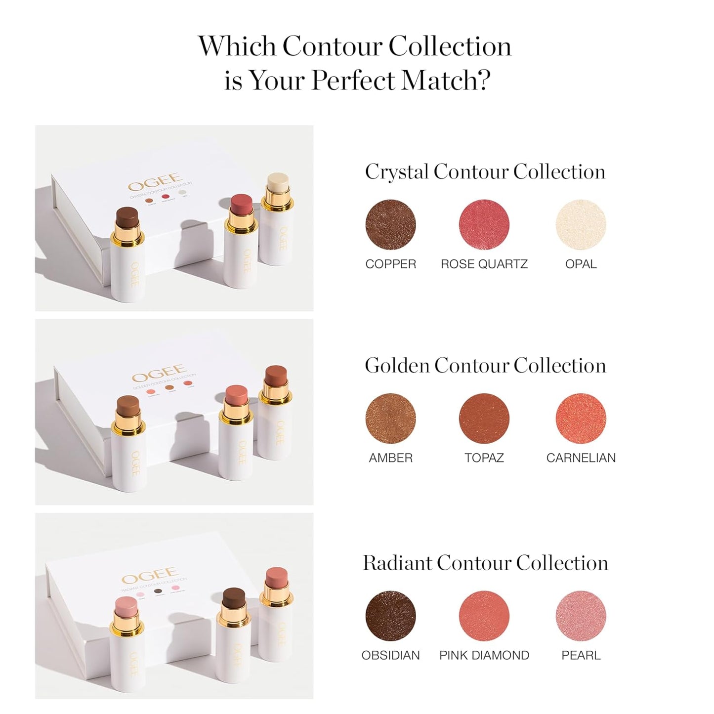 Sculpted Face Stick (AMETHYST - SOFT CHAMPAGNE SHIMMER) Certified Organic Blush Stick - Multi-Use Cream Blush & Highlighter Stick