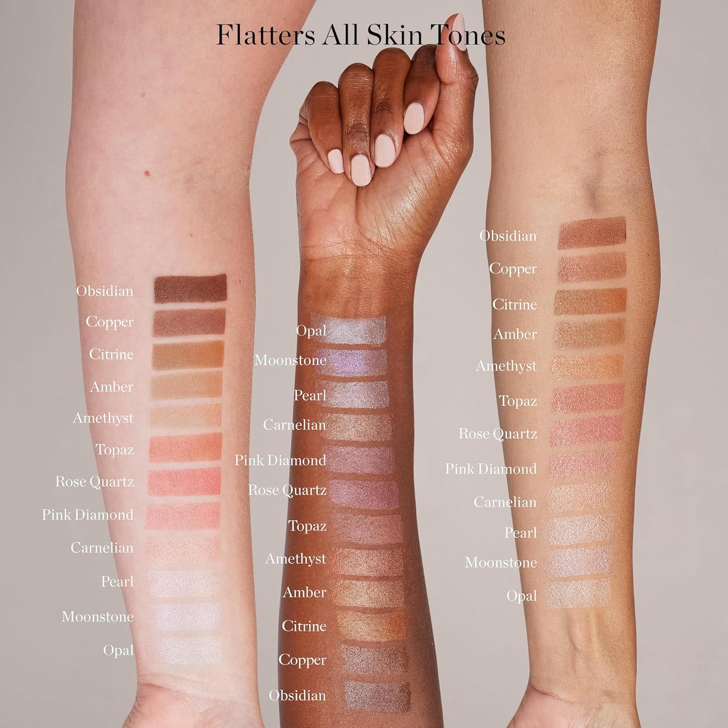 Sculpted Face Stick (AMETHYST - SOFT CHAMPAGNE SHIMMER) Certified Organic Blush Stick - Multi-Use Cream Blush & Highlighter Stick