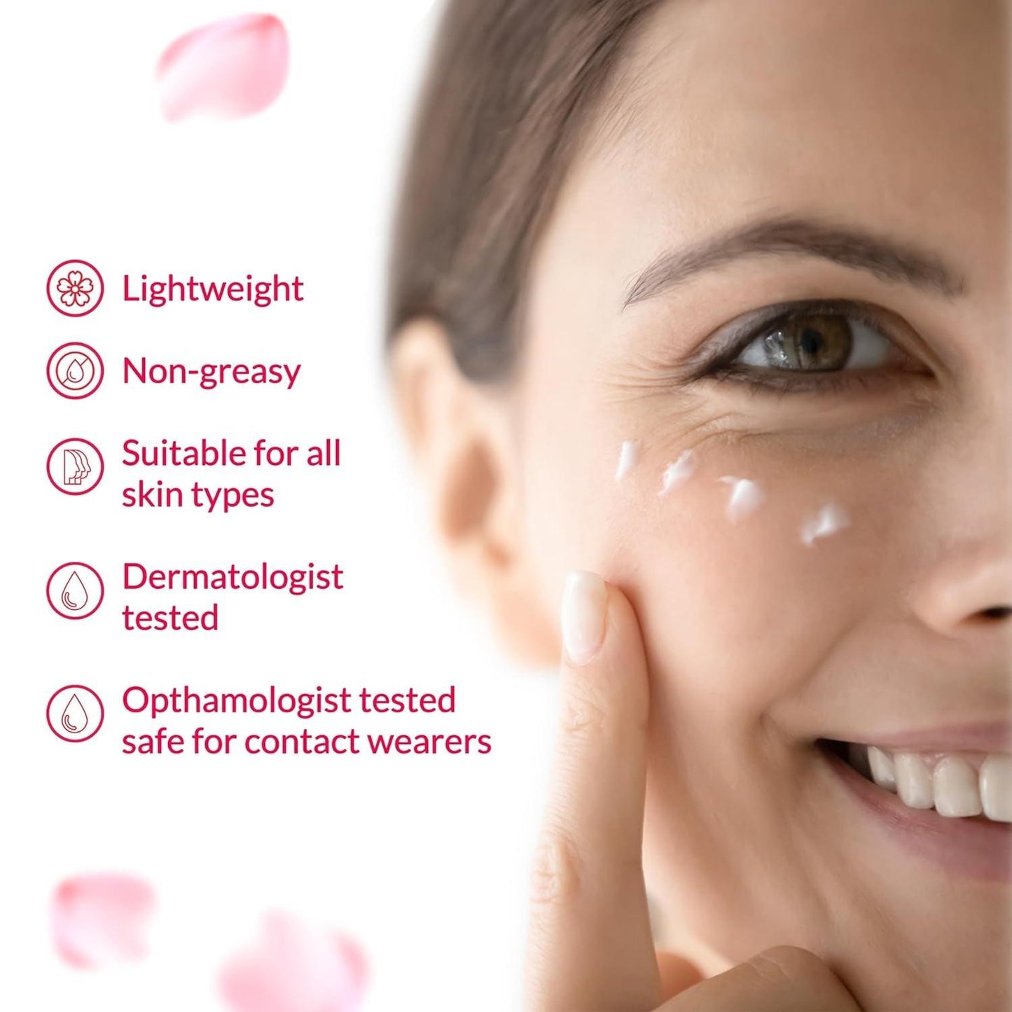 Age Correcting Eye Cream, Anti-Aging Super Hyaluronic Acid, Collagen & Caffeine Reduce Wrinkles, Dark Circles & under Eye Puffiness, Lift, Firm & Brighten Eyes, 0.5 Oz - Jazz Beauty