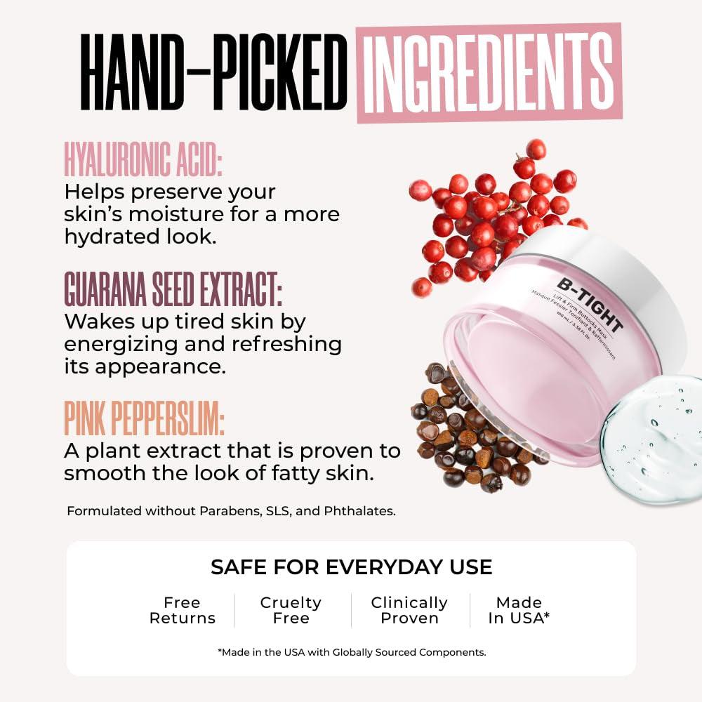 MAËLYS Cosmetics B-TIGHT Leave-On Mask - Cellulite Cream Visibly Firms Skin - Helps Reduce Appearance of Cellulite - Jazz Beauty