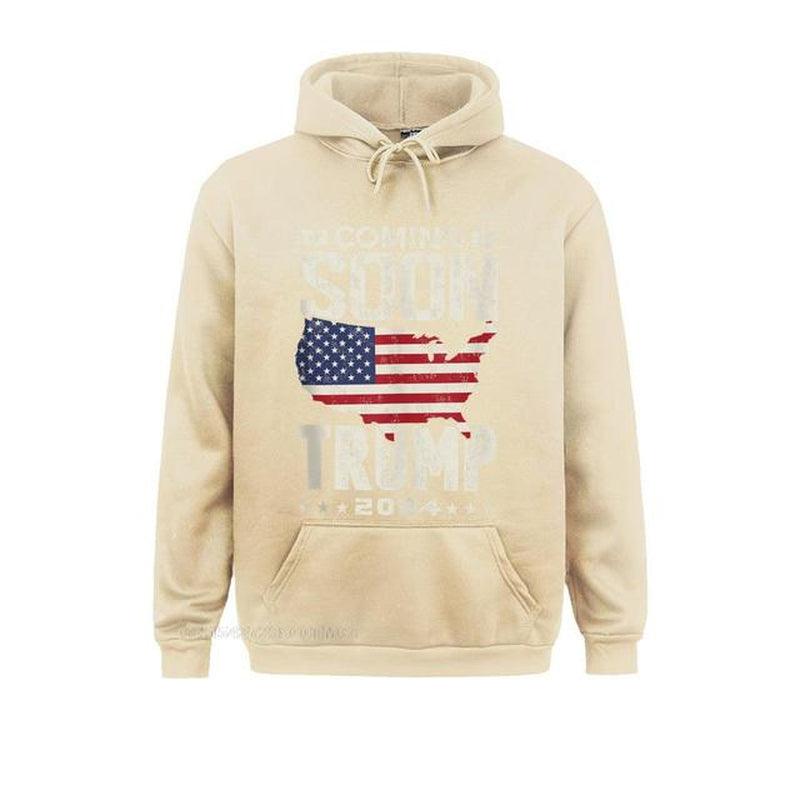 Funny Coming Soon Donald Trump 2024 Political Rally Men Custom April FOOL DAY Men Hoodies Clothes Cute Long Sleeve Sweatshirts - Jazz Beauty