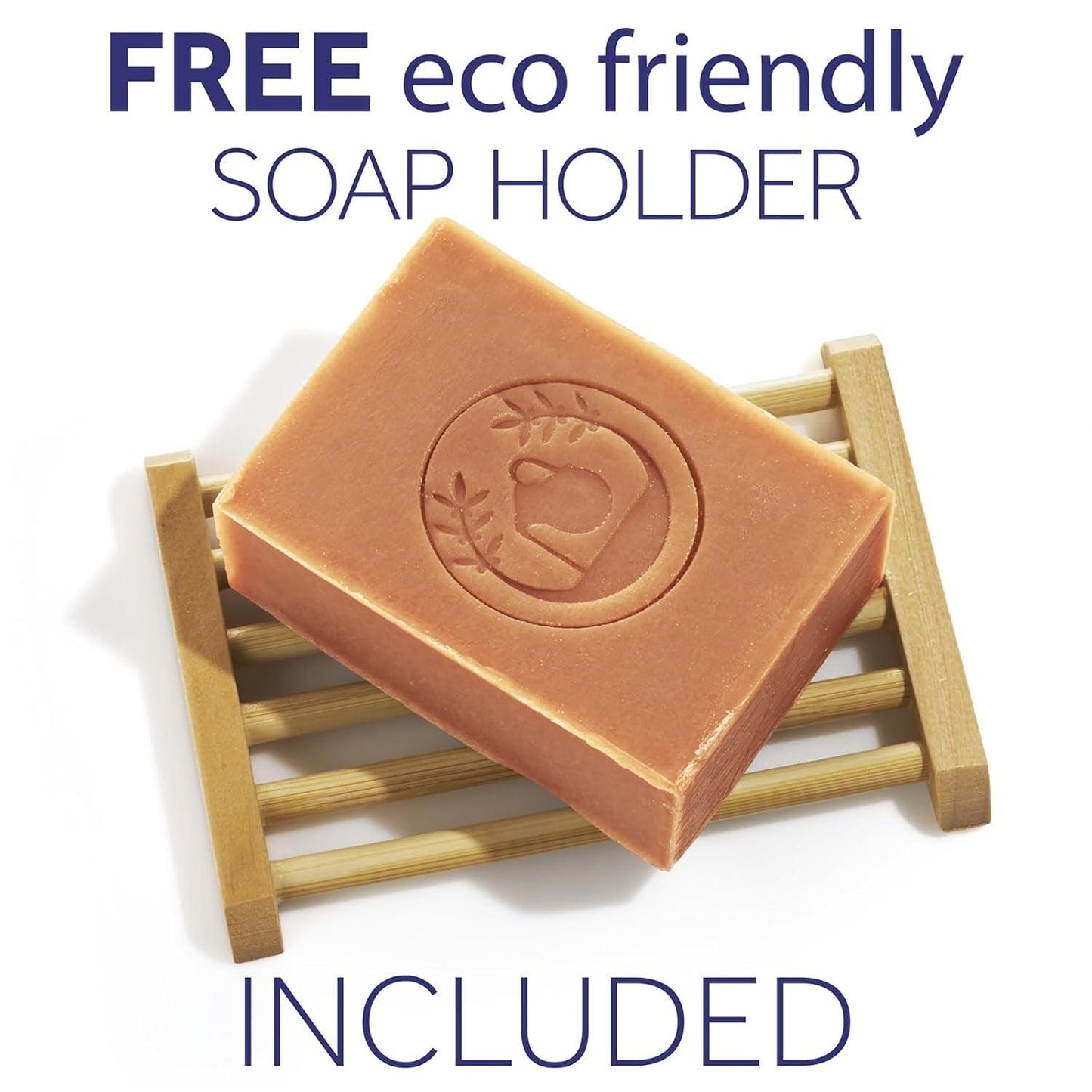 Organic Face and Body Soap Bars for Dry, Normal and Sensitive Skin. Gentle Wash Treatment for Acne, Eczema, Psoriasis, Dark Spots and Rosacea with Soap Holder (2) - Jazz Beauty