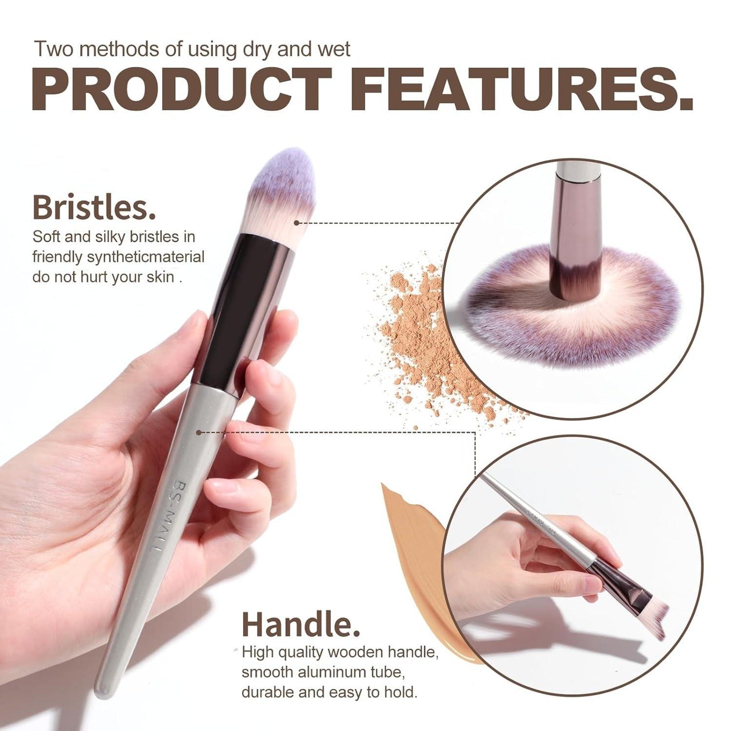Makeup Brush Set 18 Pcs Premium Synthetic Foundation Powder Concealers Eye Shadows Blush Makeup Brushes with Black Case - Jazz Beauty