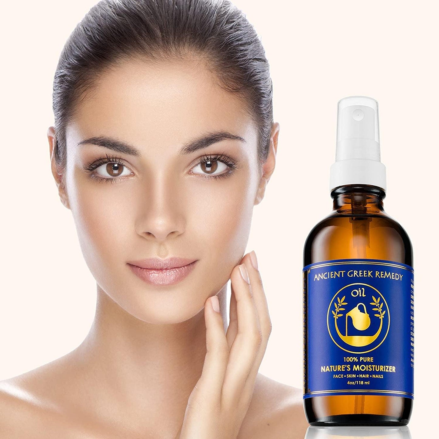 Organic Face and Body Oil for Dry Skin, Hair, Hands, Cuticles and Nails Care. Olive, Lavender, Almond, Vitamin E and Grapeseed Oils. Natural Moisturizer for Women, Men 4Oz - Jazz Beauty