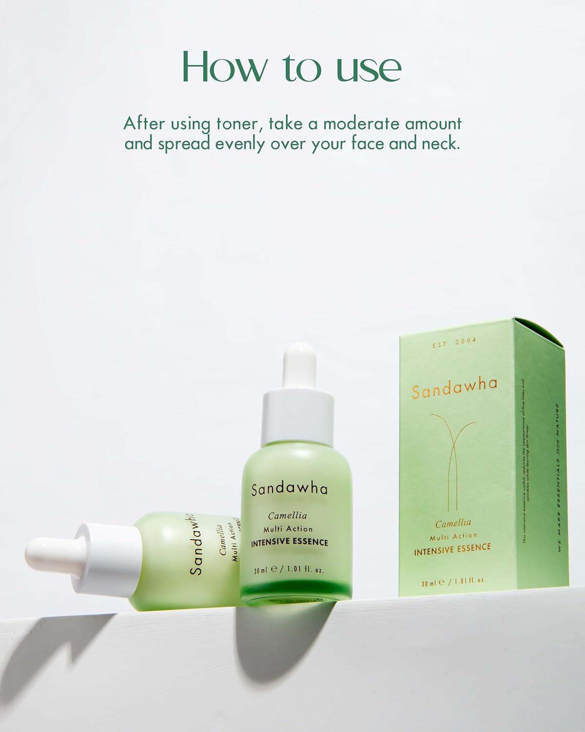 SKINCURE Multi-Action Intensive Essence - Vegan Korean Serum - Improves Wrinkles & Skin Texture with Organic Ingredients - Hydrating & Soothing Skiincare - Cruelty Free, 1.01 Fl.Oz. - Jazz Beauty