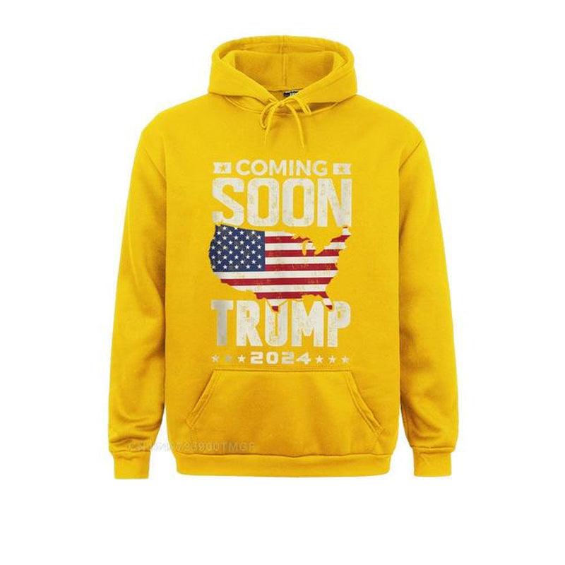 Funny Coming Soon Donald Trump 2024 Political Rally Men Custom April FOOL DAY Men Hoodies Clothes Cute Long Sleeve Sweatshirts - Jazz Beauty
