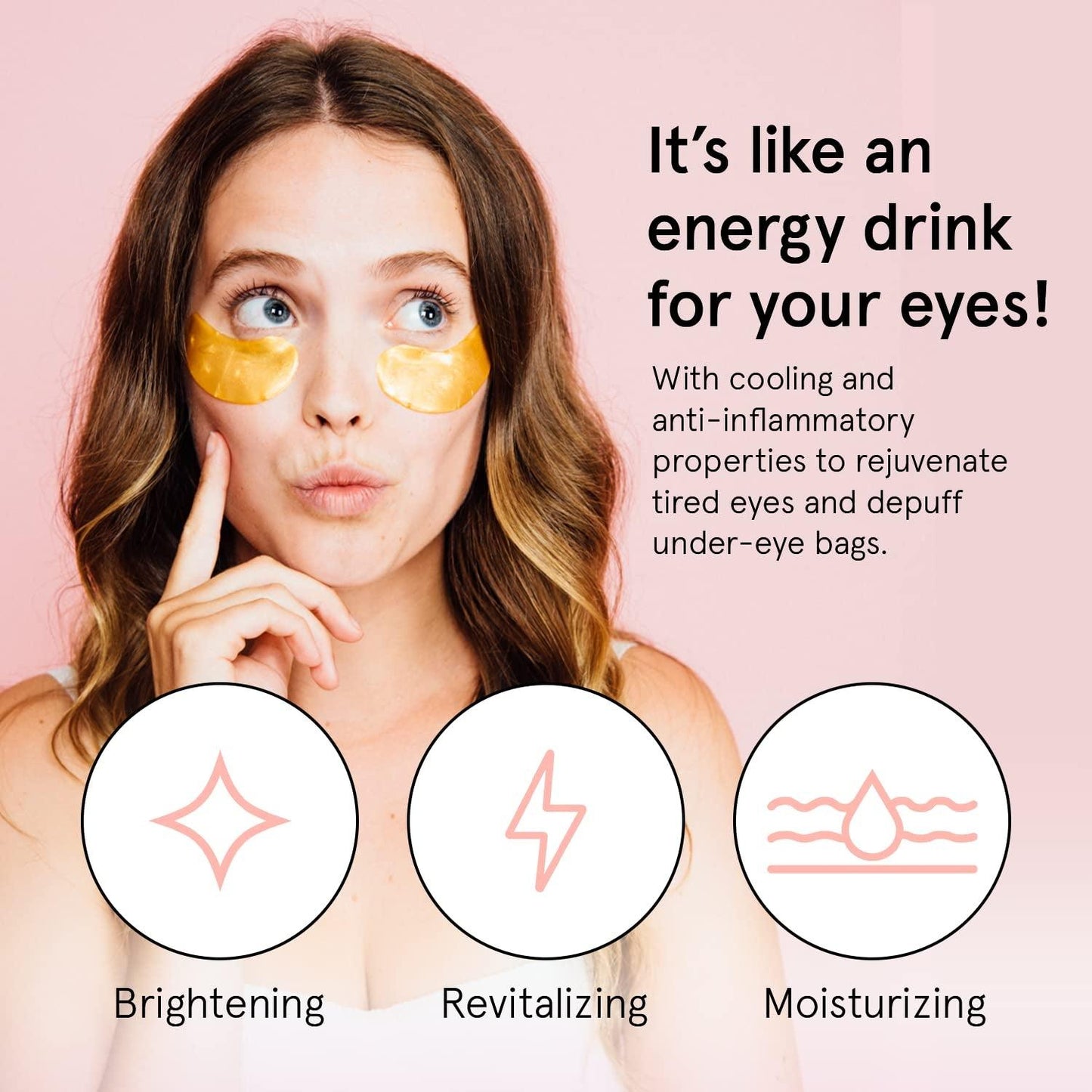 under Eye Mask (Gold, 24 Pairs) Reduce Dark Circles, Puffy Eyes, Undereye Bags, Wrinkles - Gel under Eye Patches - Gifts for Women - Birthday Gifts for Women - Vegan Cruelty Free - Jazz Beauty