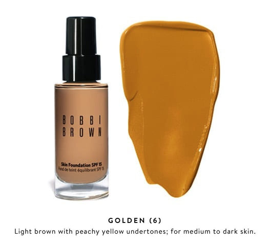 Skin Foundation SPF 15 - Golden #6, 1 Fl Oz
