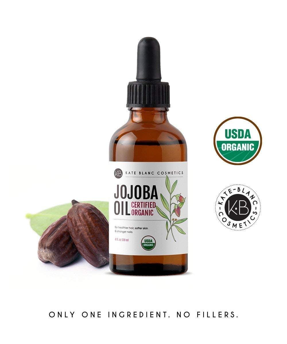 Jojoba Oil for Hair, Face & Skin. Gua Sha Oil for Face Massage & Dermaplaning (2Oz, Organic, 100% Pure, Natural) - Jazz Beauty