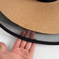 S09 Straw Hat Summer New Style Black Mesh Female Summer Sunscreen Cover Seaside Vacation Holiday Foldable Beach Hat Sun Visor - Jazz Beauty
