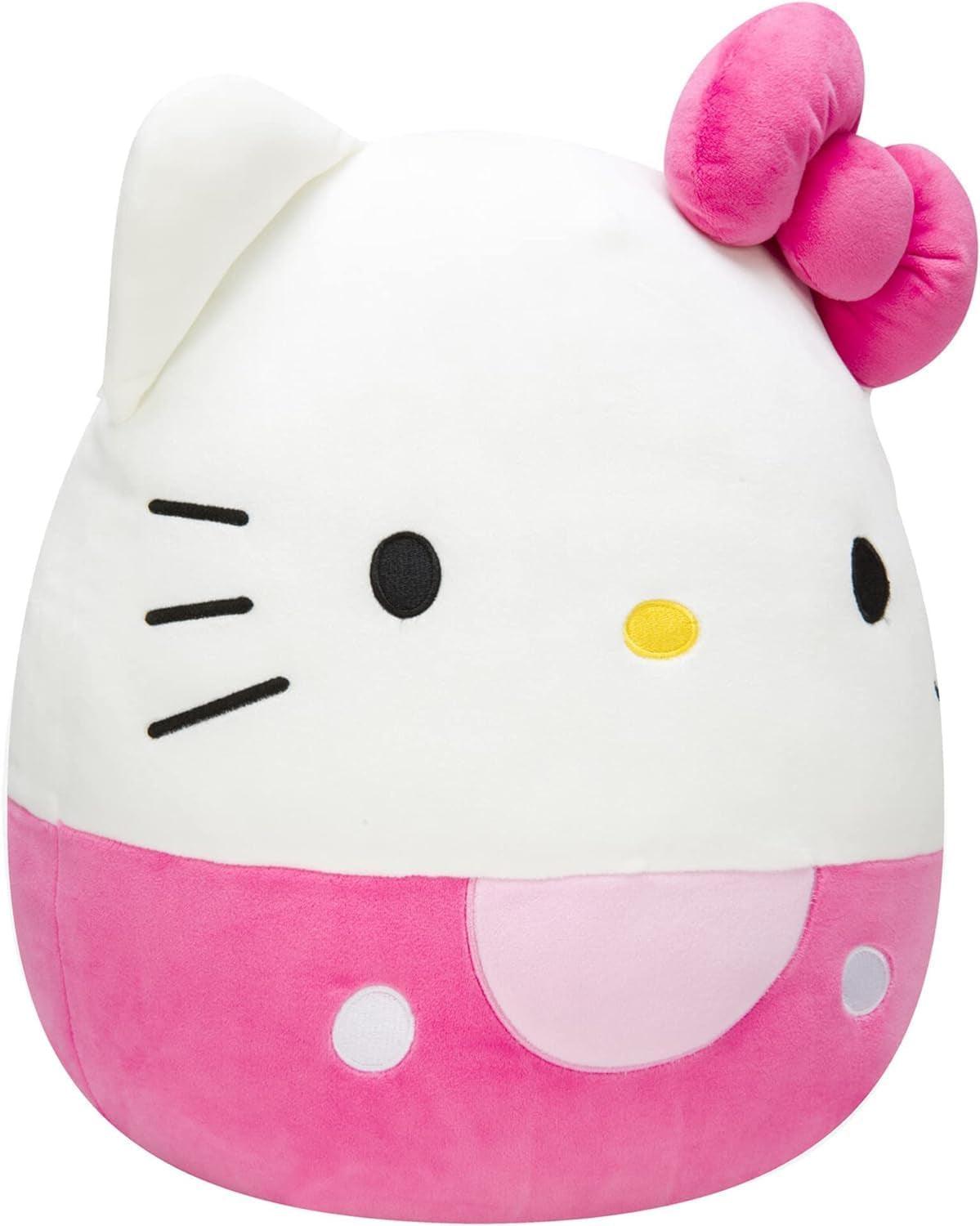 Hello Kitty Pink Bow & Shorts 14-Inch - Sanrio Ultrasoft Stuffed Animal Large Plush Toy, Official Kellytoy - Jazz Beauty