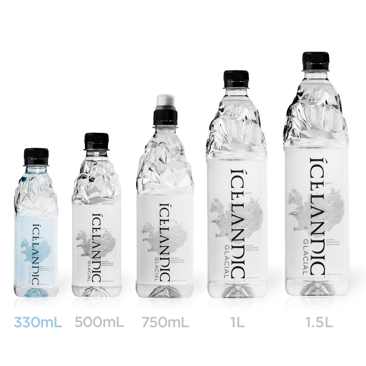 Natural Spring Alkaline Water, 11.16 Fl Oz (30 Count)
