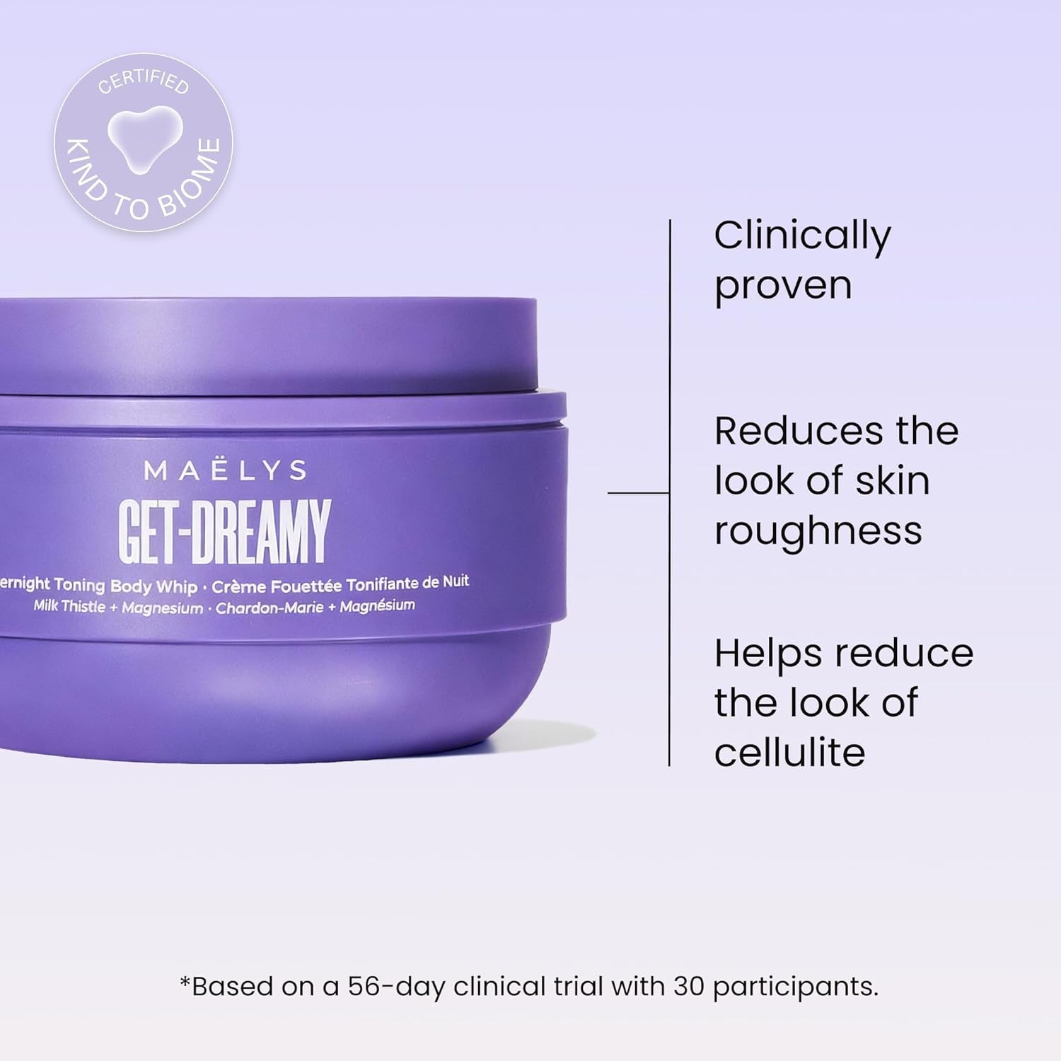 GET-DREAMY Overnight Toning Whip - Cellulite Cream & Skin Tightening Support with Milk Thistle + Uva-Ursi - Moisturizing Body Cream in a Whipped Texture (6.8 Fl Oz)
