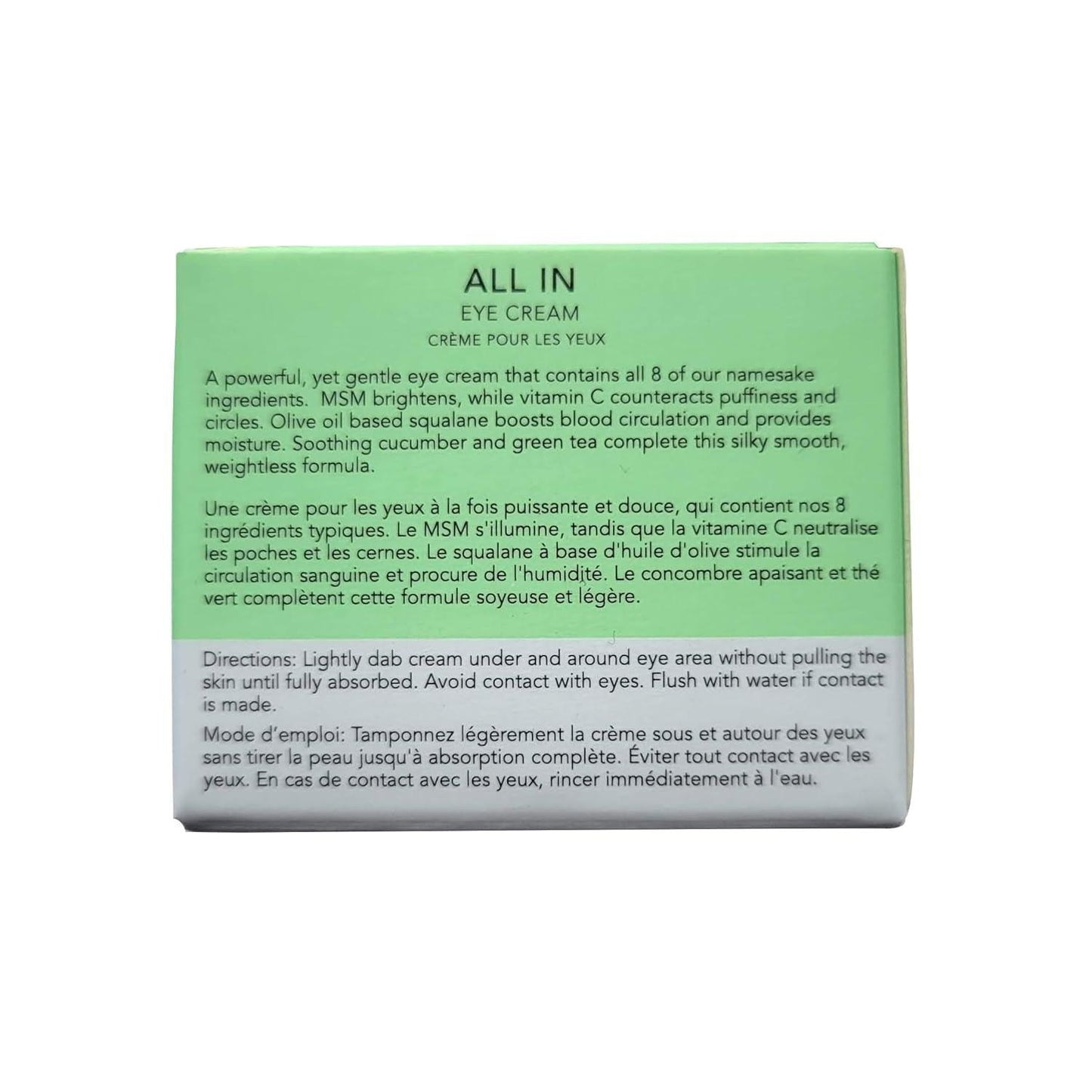 Skin Care All in Eye Cream, Natural and Organic anti Aging under Eye Cream to Reduce Puffiness, Wrinkles, and under Eye Bags, Dark Circles under Eye Treatment, 0.5 Ounces - Jazz Beauty