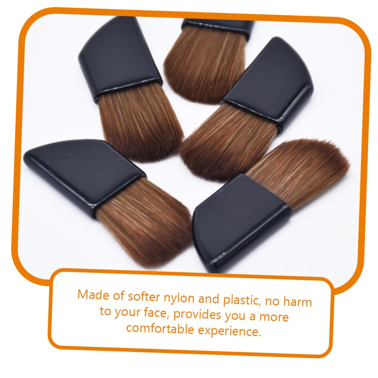 Travel Make up Brushes Set 2Pcs Makeup Blush Brush Angled Foundation Brush for Face