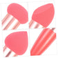 3Pcs Handheld Makeup Pens Set Cosmetic Tools for Blending Foundation and Blush Includes Mushroom Heart and Angled Pens for Convenient Application