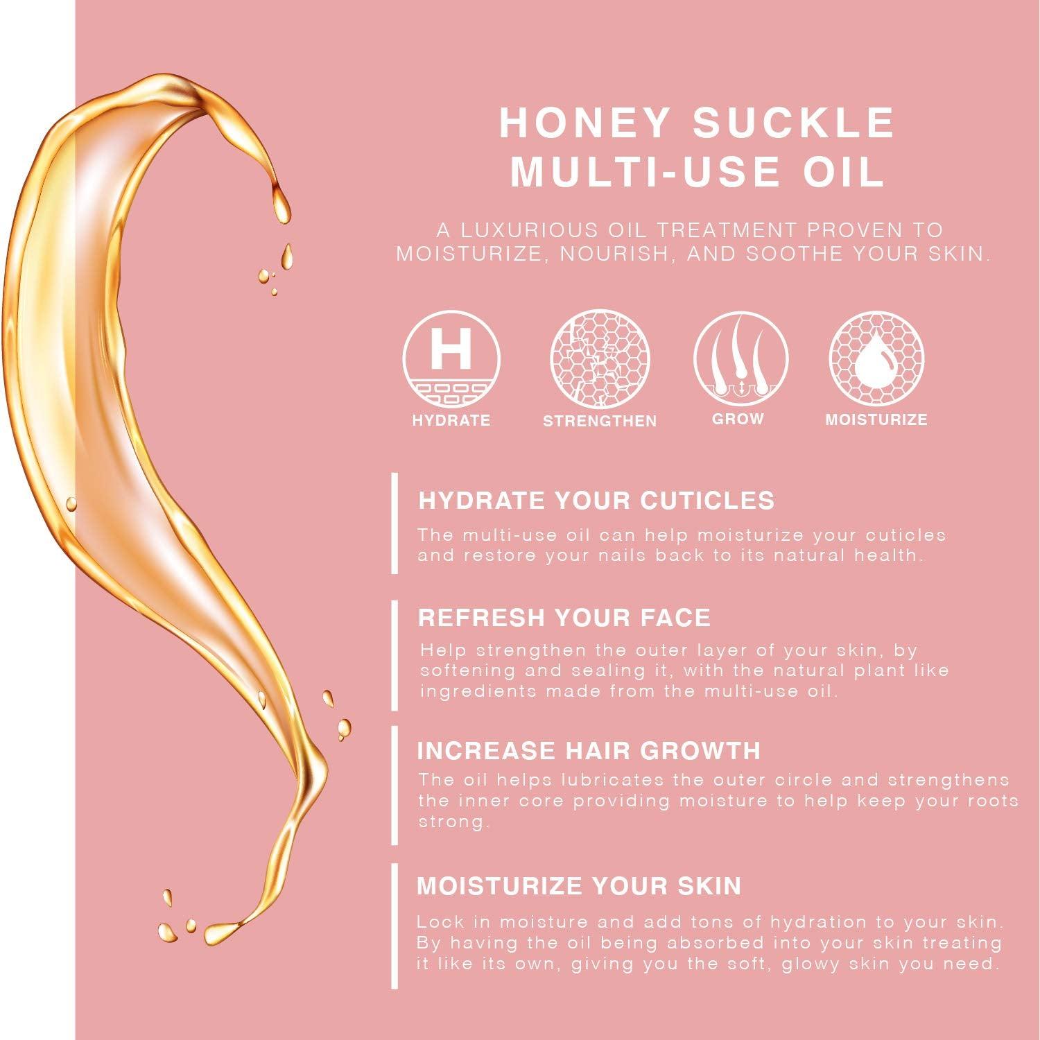 Provence Multi-Use Face, Body & Hair Oil - Hydrates Skin, Restores Shine - with Apricot, Coconut Oil & Vitamin E - 4 Fl Oz - Jazz Beauty
