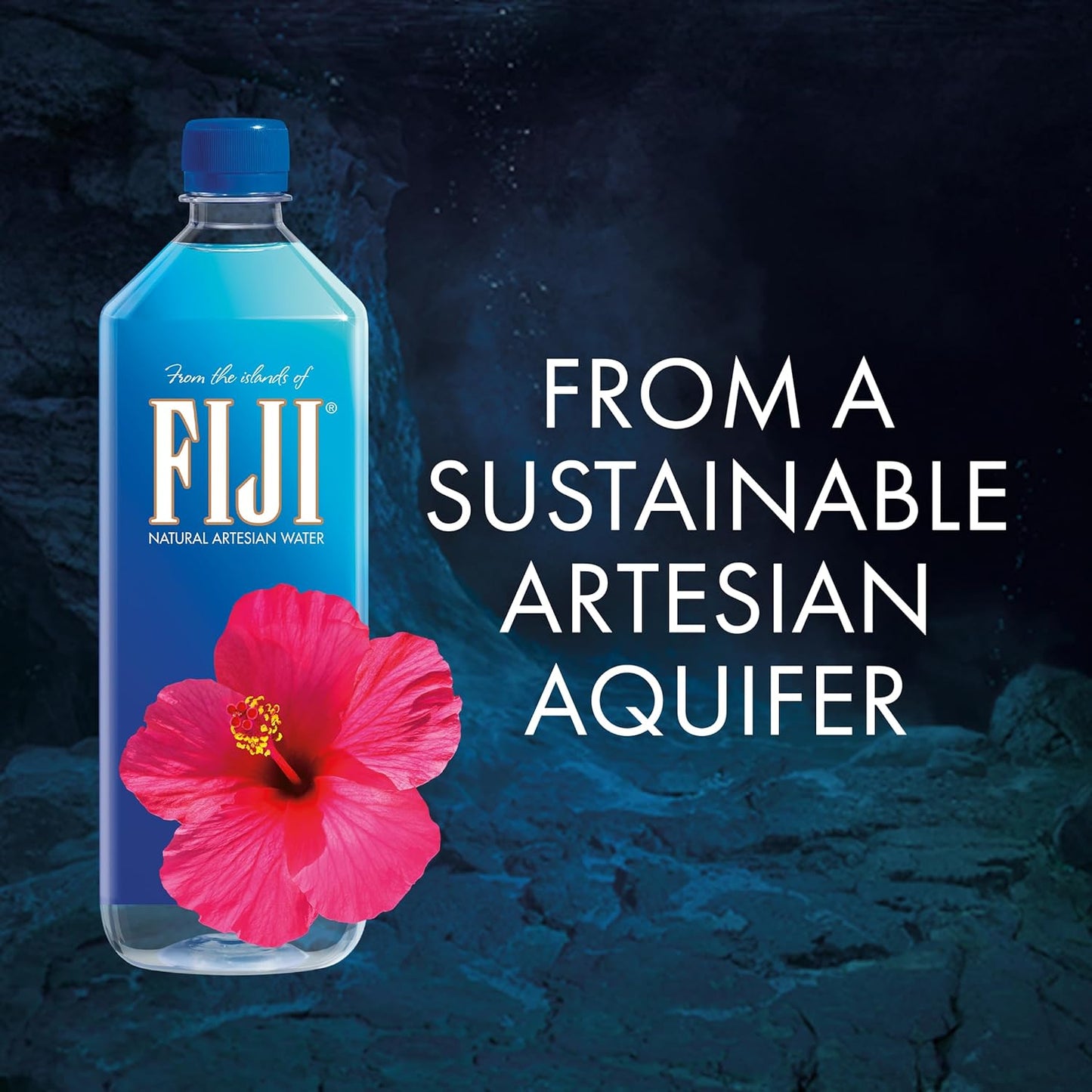 Natural Artesian Bottled Water 1 Liter / 33.8 Fl Ounce (Pack of 12) - 100% Natural Electrolytes