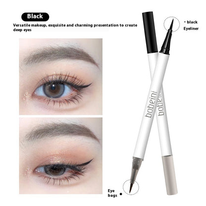 Dual Head Dual-use Liquid Eyeliner Eye Shadow Pen Not Easy To Faint