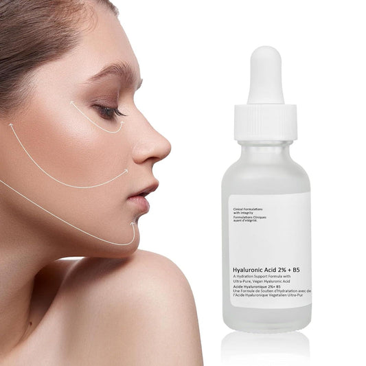 Hyaluronic Acid 2% + B5 Facial Serum, 30ML Hyaluronic Acid Serum for Face, 1 Floz Hyaluronic Acid Serum, Hyaluronic Acid and Vitamin B5, Moisturizing. - Jazz Beauty