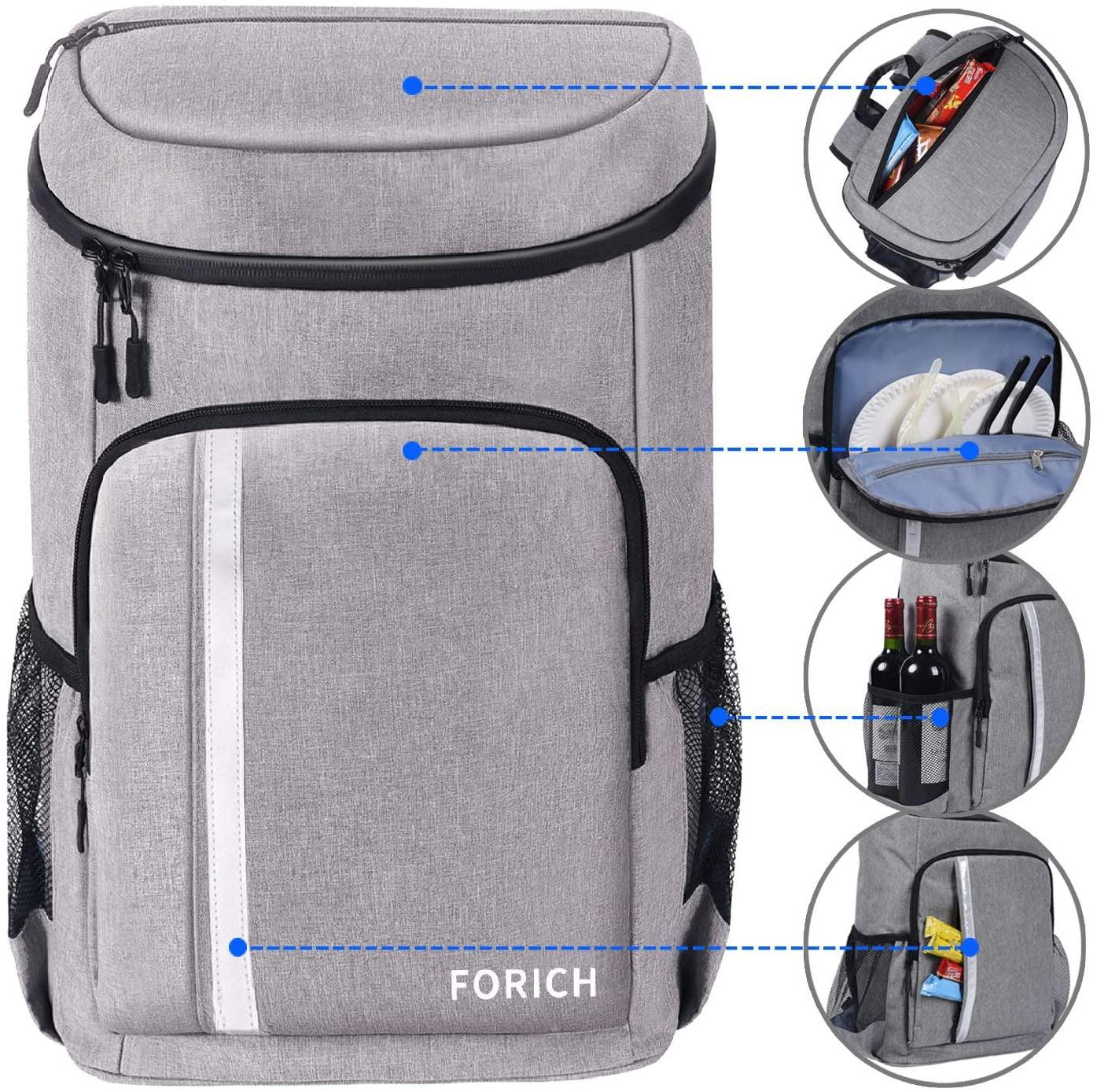 Backpack Cooler Leakproof Insulated Waterproof Backpack Cooler Bag, Lightweight Soft Beach Cooler Backpack for Men Women to Work Lunch Picnics Camping Hiking, 30 Cans - Jazz Beauty