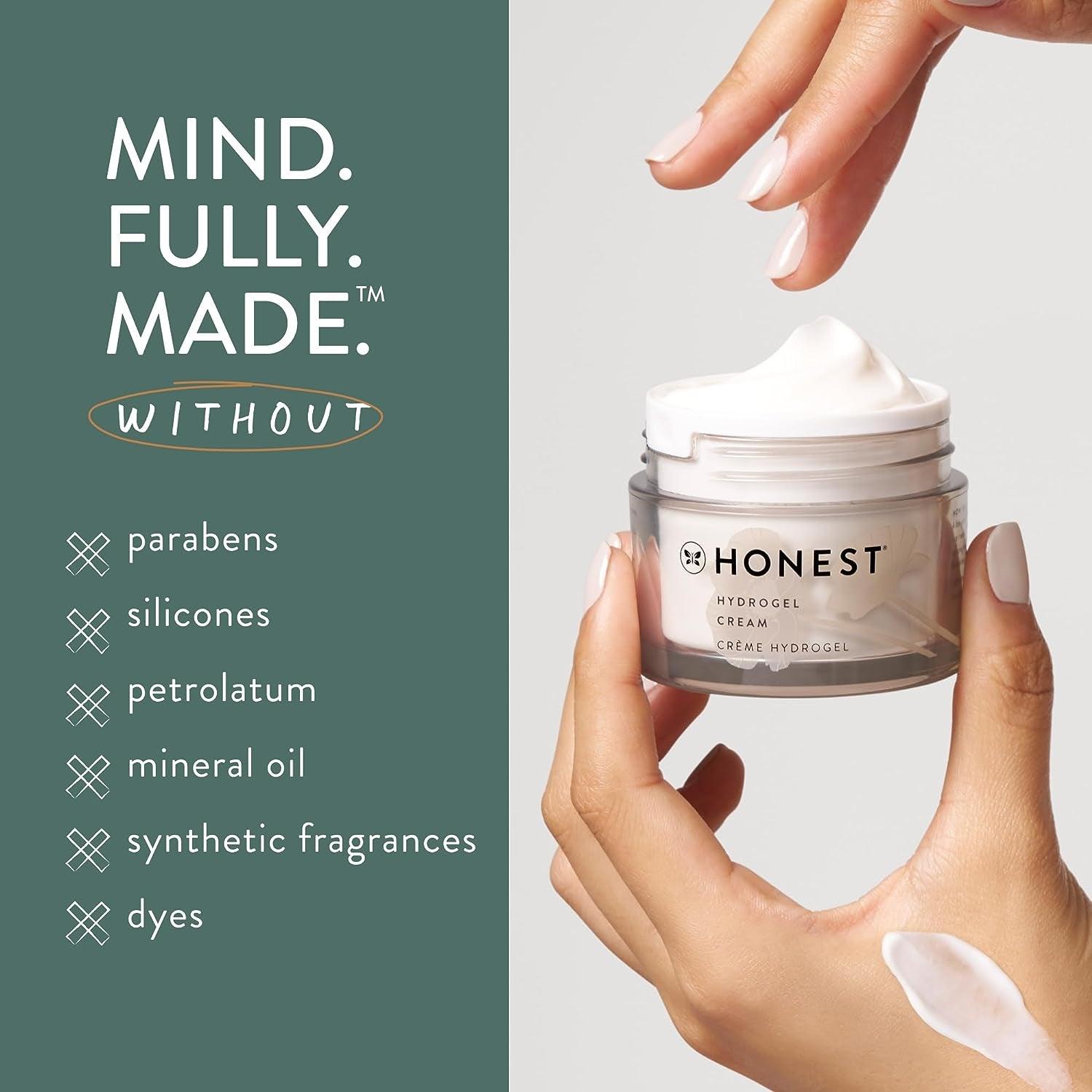 Hydrogel Cream with Hyaluronic Acid, Jojoba, + Squalane | Oil Free, Lightweight, Moisturizing | EWG Verified, Vegan + Cruelty Free | 1.7 Fl Oz - Jazz Beauty