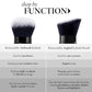 Retractable Black Kabuki Brush for Liquid, Cream and Powder Face Makeup with Aluminum Handle - Jazz Beauty