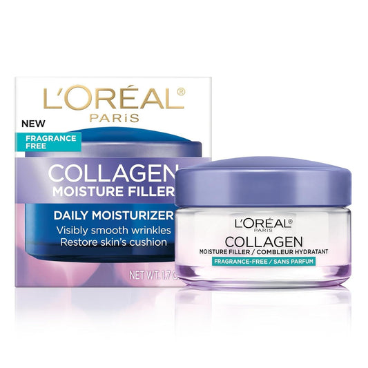 Collagen Daily Face Moisturizer, Reduce Wrinkles, Face Cream, Fragrance Free 1.7 Oz - Jazz Beauty