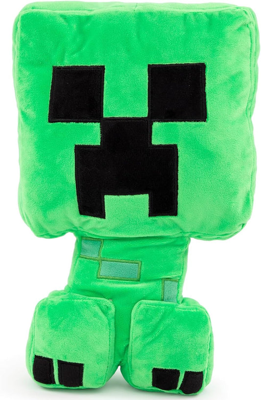 Minecraft Plush Stuffed Creeper Pillow Buddy - Super Soft Polyester Microfiber, Measures 16 Inches X 8 Inches