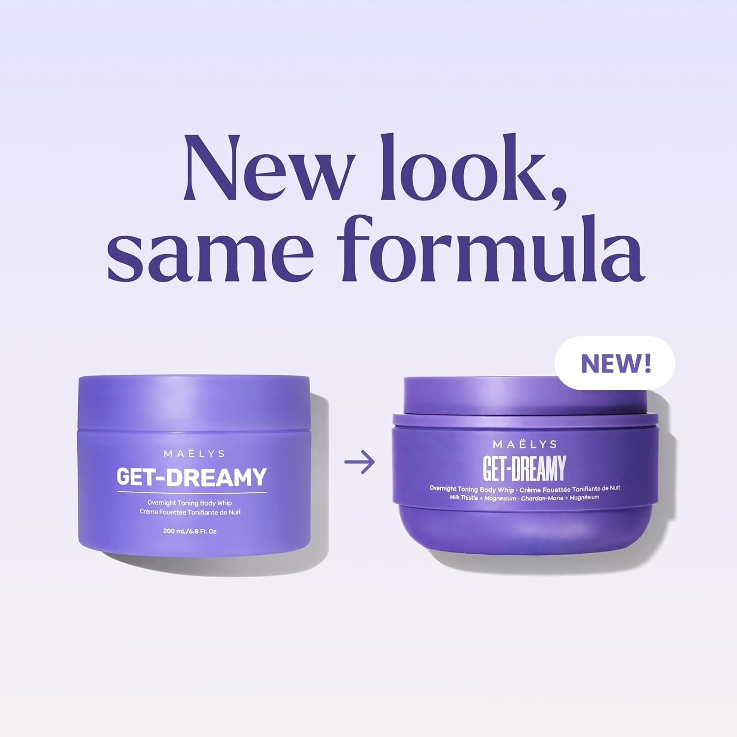 GET-DREAMY Overnight Toning Whip - Cellulite Cream & Skin Tightening Support with Milk Thistle + Uva-Ursi - Moisturizing Body Cream in a Whipped Texture (6.8 Fl Oz)