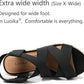 Women'S Wide Width Wedge Sandals, Ankle Strap Flat Low Wedge Platform Heel Sandal. - Jazz Beauty