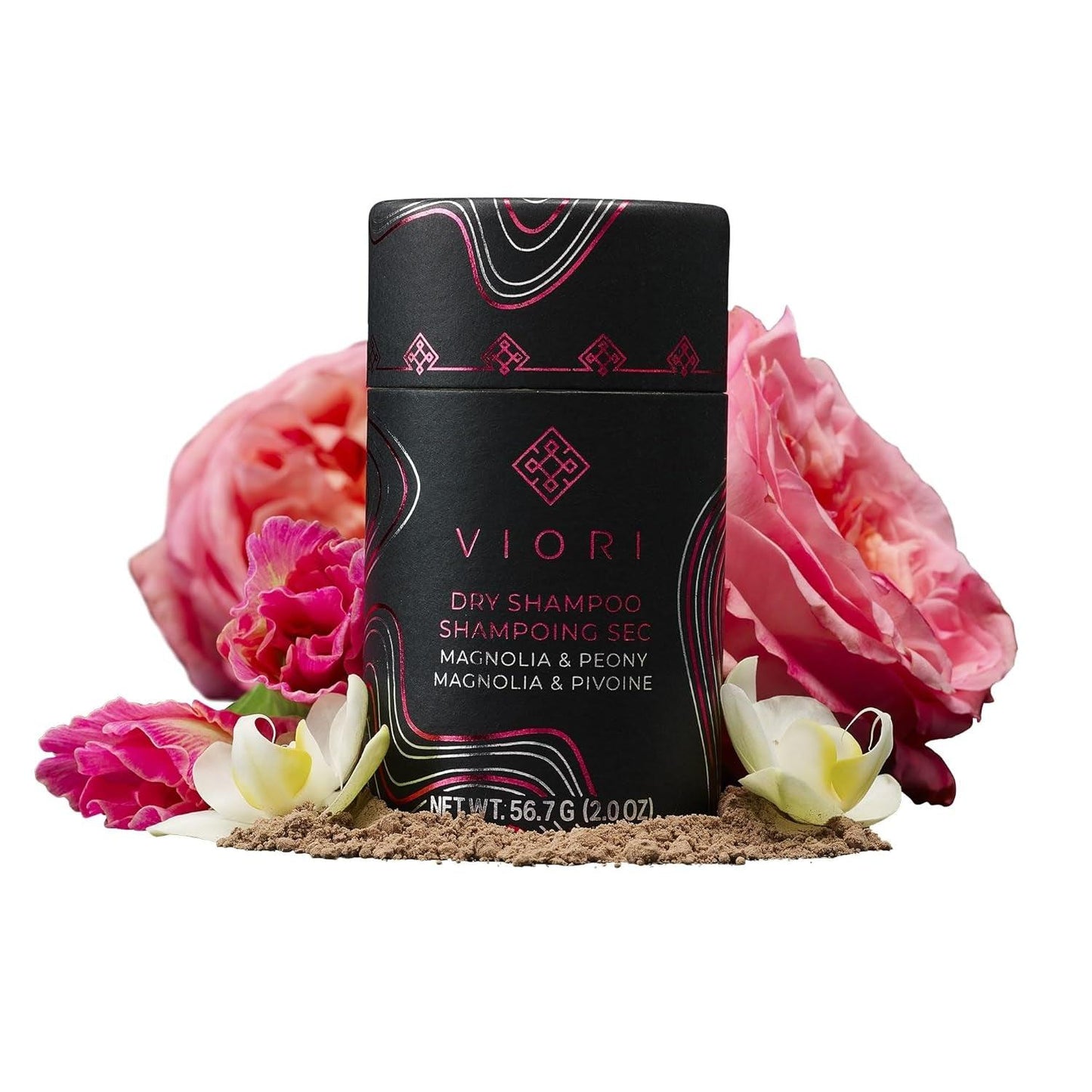 Dry Shampoo Powder, Magnolia and Peony - Fast-Absorbing - Volumizing Shampoo - Dry Shampoo for Oily Hair - Neutralizes Odor - Long-Lasting - Jazz Beauty