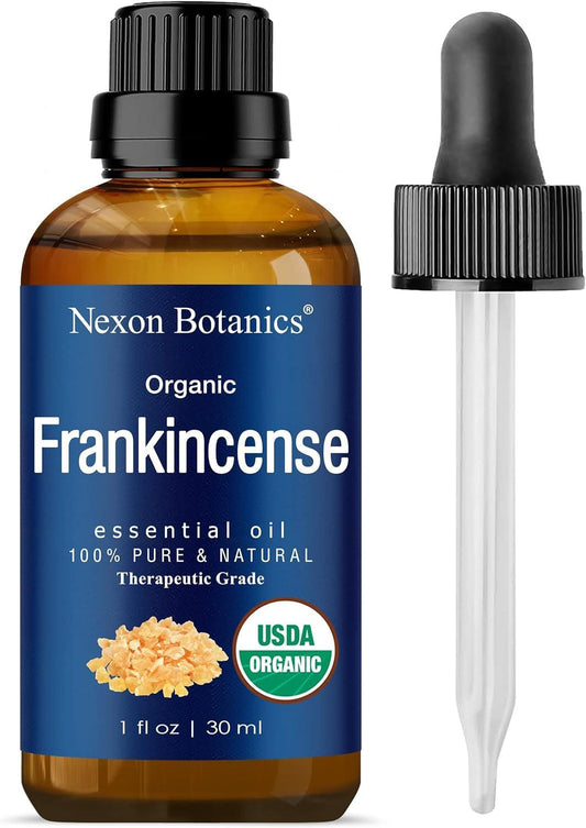 "Pure and Natural Organic Frankincense Essential Oil - Therapeutic Grade for Aromatherapy, Diffuser, and Skin & Hair Care - 30Ml" - Jazz Beauty