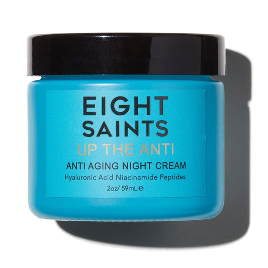 Skin Care up the anti Night Cream Face Moisturizer to Reduce Fine Lines and Wrinkles, Natural and Organic anti Aging Cream for Face & Neck with Niacinamide and Hyaluronic Acid, 2 Ounces - Jazz Beauty