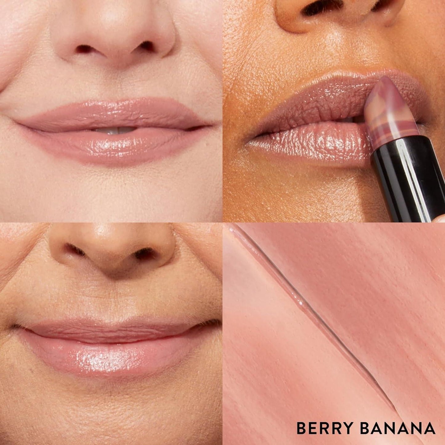 Italian Marble Sheer Lipstick - Berry Banana - Hydrating & Lightweight - Vitamin E & Caster Seed Oil - Cream Finish - Jazz Beauty