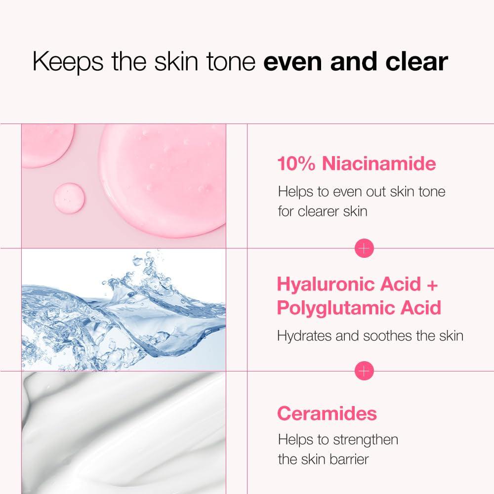 10% Niacinamide+ 4% Tranexamic Acid Serum, Ceramide, Hyaluronic Acid, Vitamin B12 Natural Color, for Sensitive Skin, Korean Glass Skin, Fragrance-Free (30Ml /1.01 Fl.Oz.) - Jazz Beauty